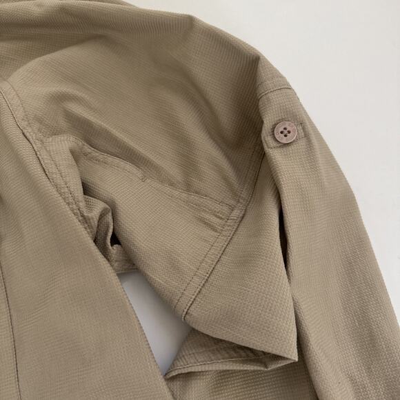 VTG ExOfficio Shirt Mens Medium Button Up Roll Tab Vented Fishing Outdoors NYLON - Picture 3 of 9